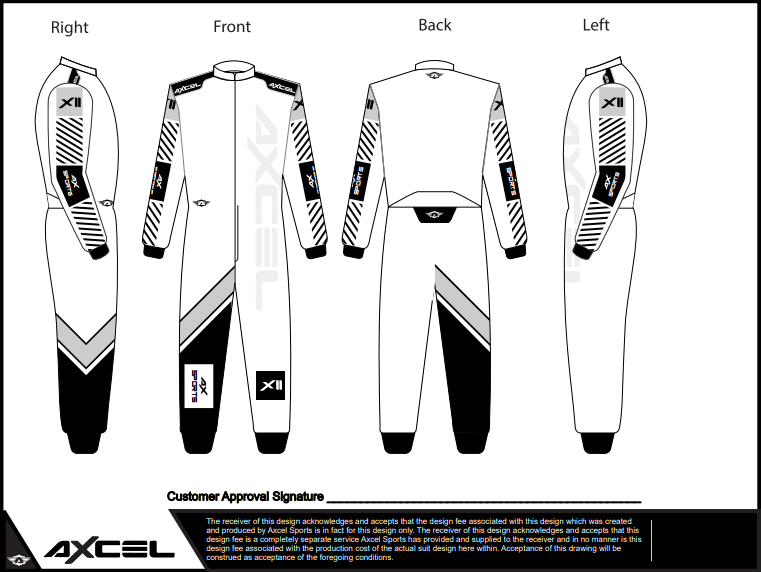 CIK Axcel Xtreme II Suit WGB