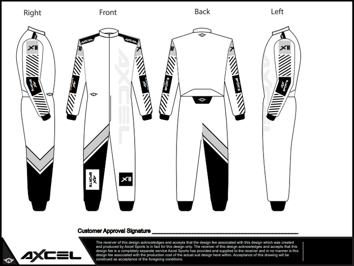 CIK Axcel Xtreme II Suit WGB