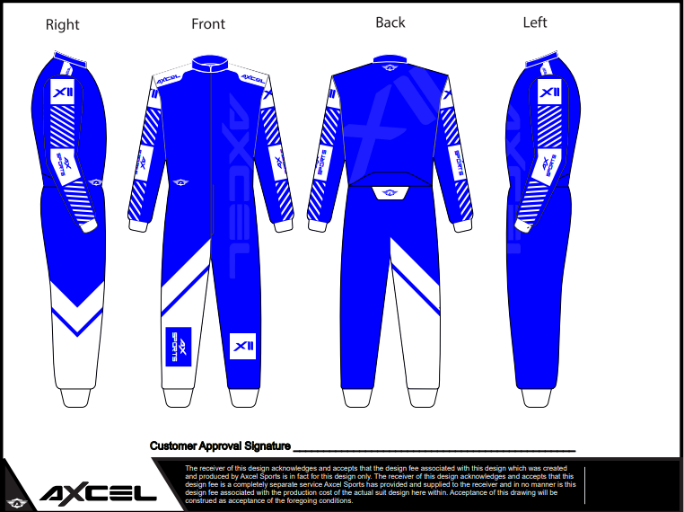 CIK Axcel Xtreme II Suit BW