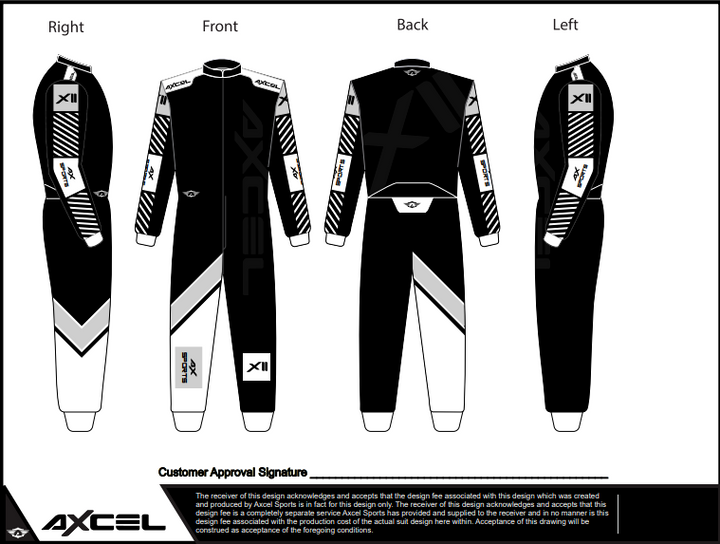 CIK Axcel Xtreme II Suit BGW